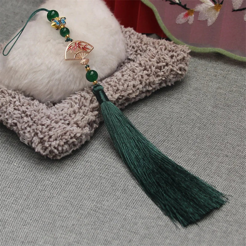 Hanfu Tassel Decoration – Antique Fan Cheongsam Trim | 30cm