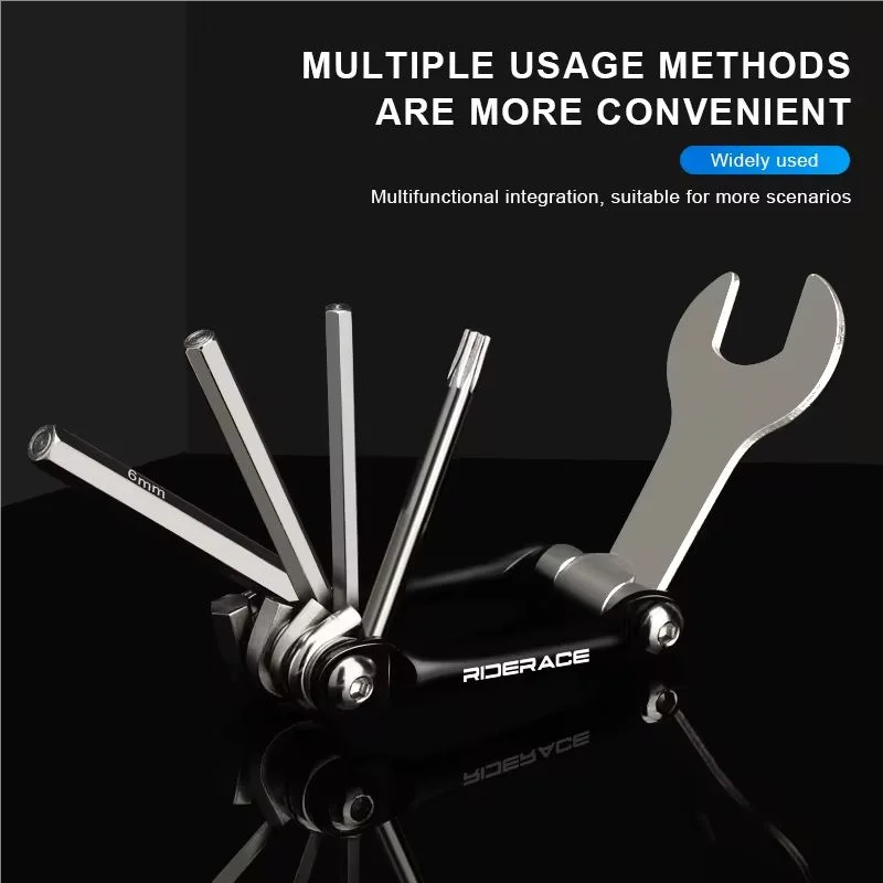 RIDERACE 5-in-1 Bike Multi Tool – Pedal Spanner & Hex Wrenches Bicycle Multi Tool PLUSH
