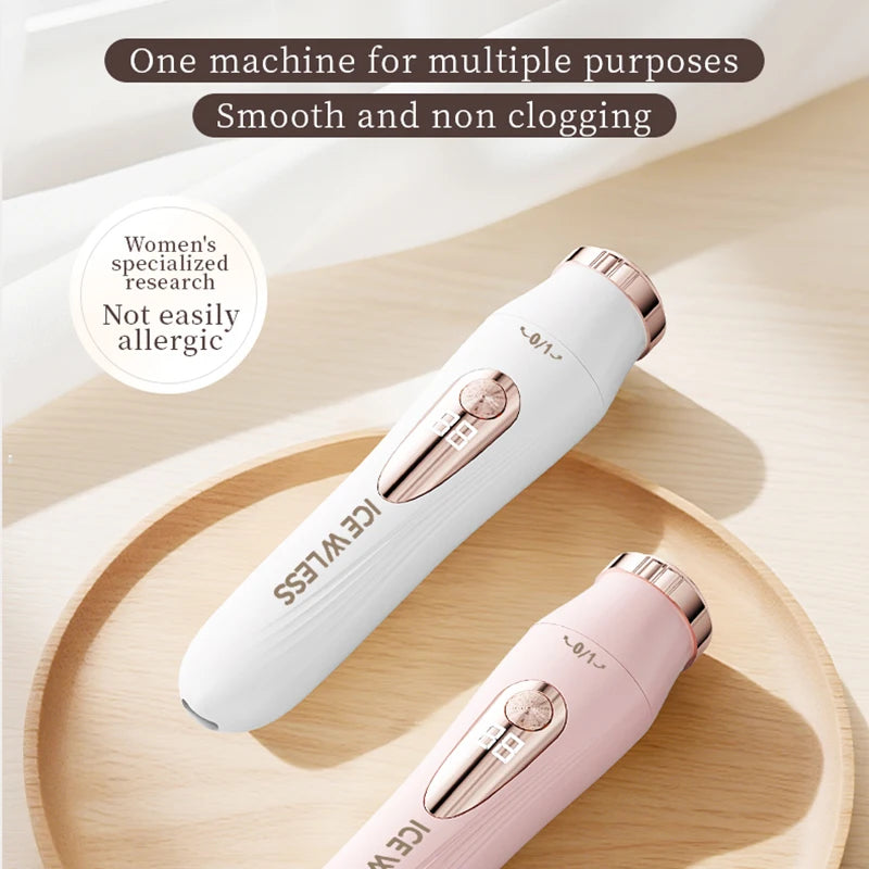 Women's 3-in-1 Electric Shaver USB Rechargeable LCD Display Women's Electric Shaver PLUSH