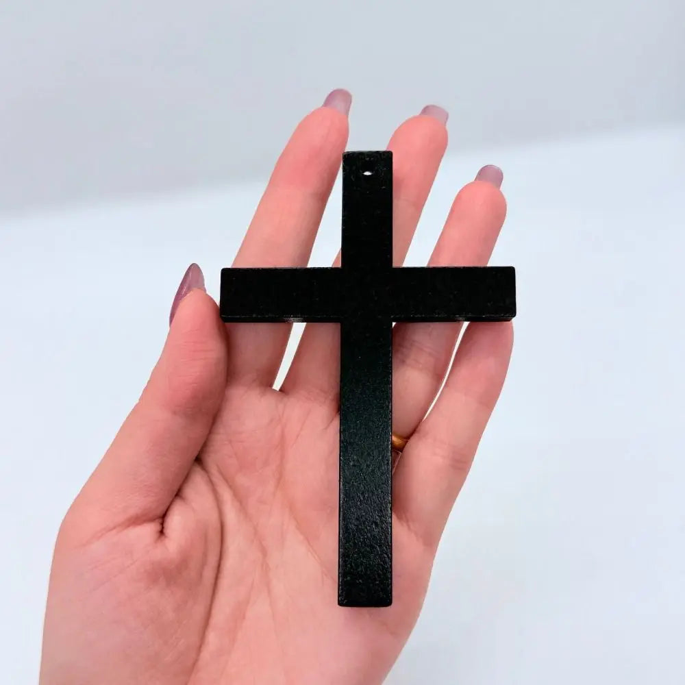 Wood Cross Pendant Choker – Y2K Gothic Punk Necklace Pendant Choker Necklace PLUSH