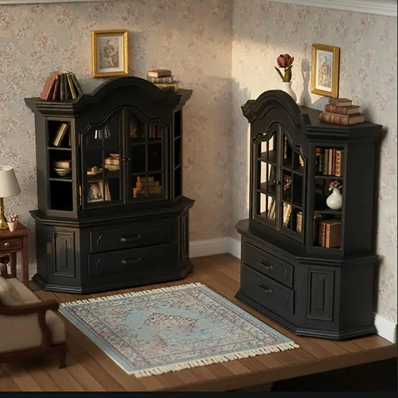 Miniature Plastic Bookcase 1:12 Scale Dollhouse Furniture Dollhouse Furniture PLUSH
