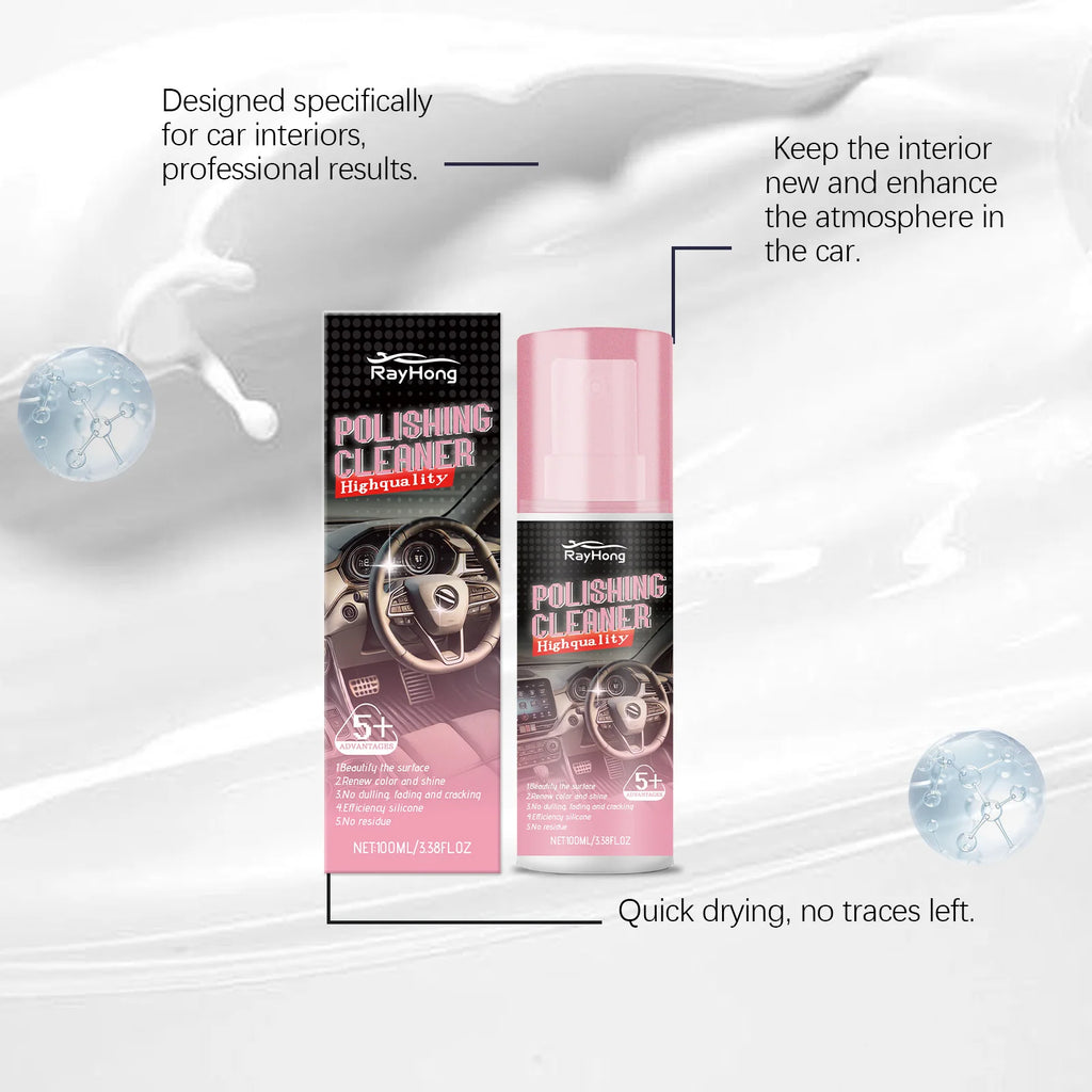 RayHong Car Interior Cleaner & Protectant Spray 100ml Car Interior Cleaner PLUSH