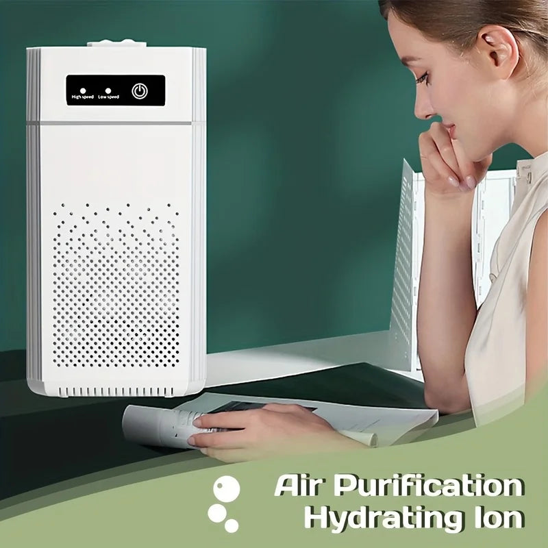 Portable USB Air Purifier H13 True HEPA & Activated Carbon Air Purifier PLUSH