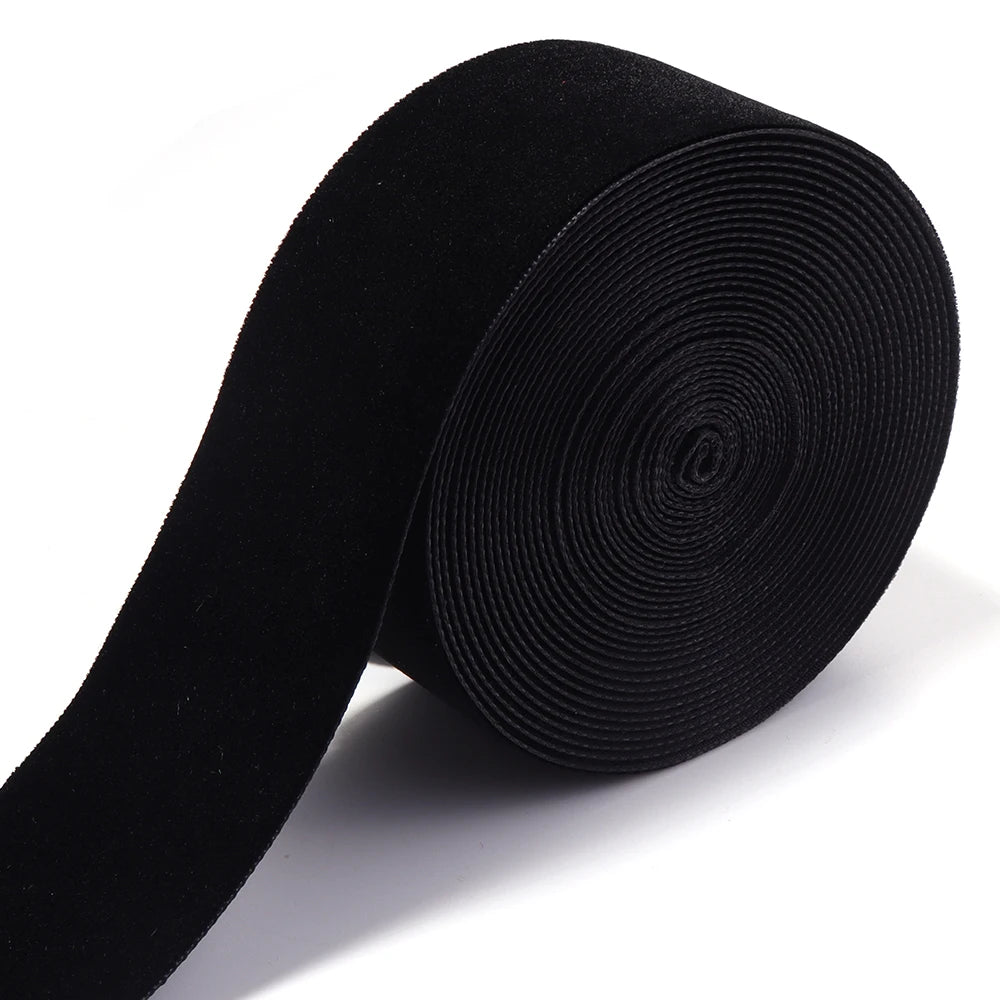 Single Face Velvet Ribbon 1.5" Black Wine Red – 5-10 Yds/Roll Velvet Craft Ribbon PLUSH BK38mm x 5yards 1roll