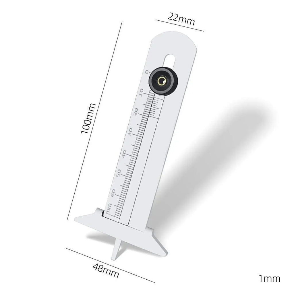 Tire Tread Depth Gauge Ruler – Compact Tool for Cars, SUVs & Trucks Tire Depth Gauge PLUSH