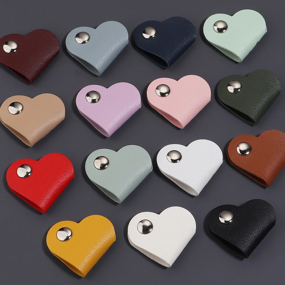 5pcs Heart PVC Cable Clips – Cord & Wire Organizer Holder Cable Organizer Clips PLUSH