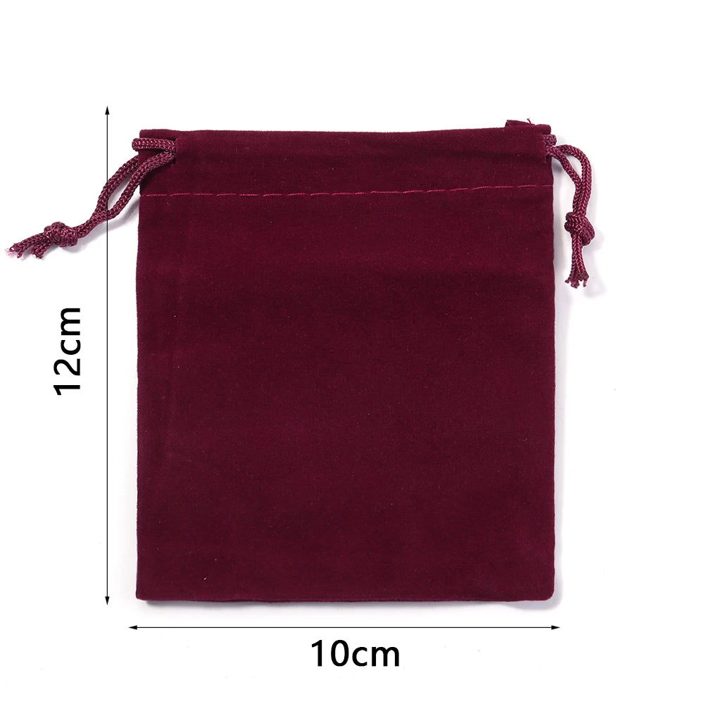 Velvet Drawstring Jewelry Pouches Gift Bags 5-10pcs Velvet Gift Pouches PLUSH WR10X12 10pcs cm