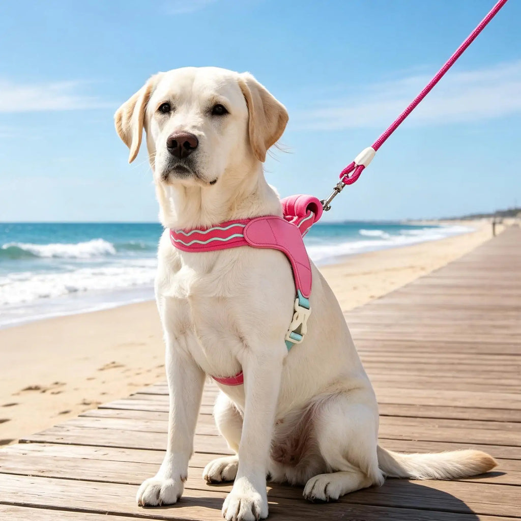 Adjustable Breathable Dog Harness & Leash Set | S–XL Dog Harness Set PLUSH