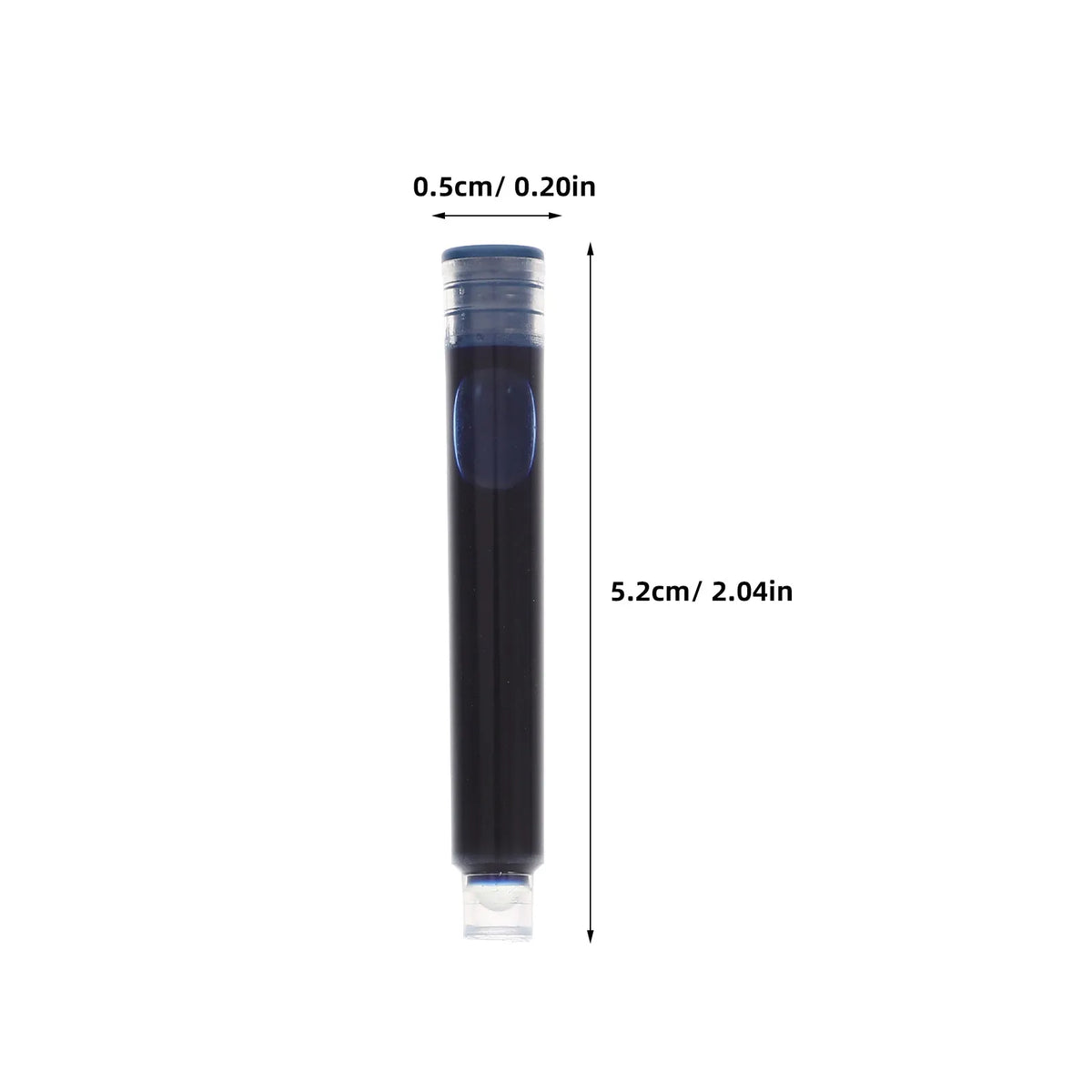 100pcs Erasable Fountain Pen Ink Refills – Fade Resistant Blue-Black Pen Ink Refills PLUSH