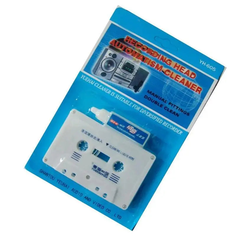 Cassette Tape Head Cleaner & Demagnetizer Kit | Audio Deck Tape Head Cleaner PLUSH