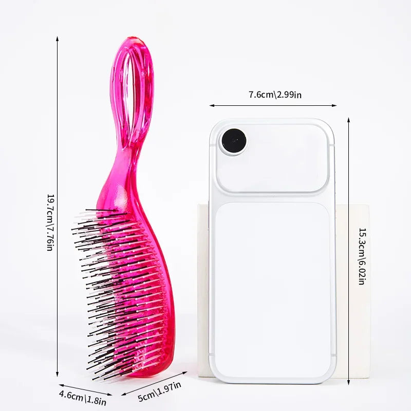 Japanese Anti-Static Hair Brush & Massage Comb Set w/ Hair Ties Hair Brush Set PLUSH
