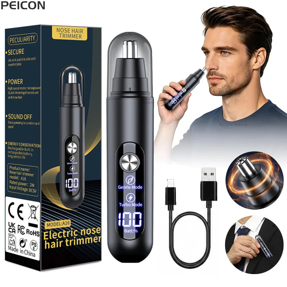Raugee USB Rechargeable Electric Nose & Ear Hair Trimmer Electric Hair Trimmer PLUSH