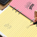 50pcs A5 6-Hole Loose Leaf Filler Paper Refills – Lined Loose Leaf Filler Paper PLUSH Default Title