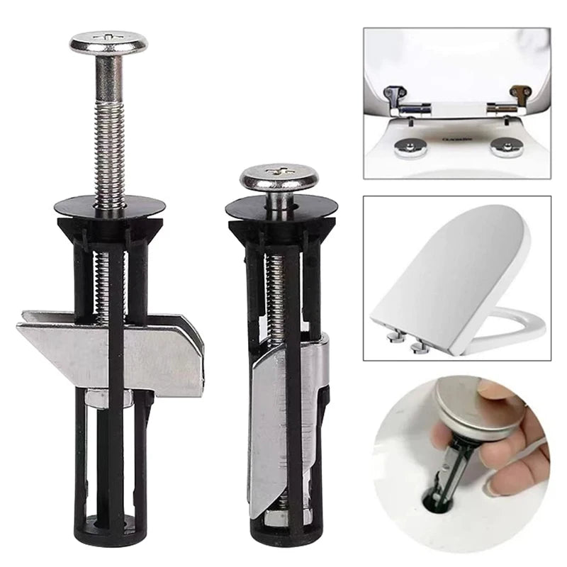 Universal Toilet Seat Fastener Bolt Kit – Replacement Screws Toilet Seat Hardware PLUSH