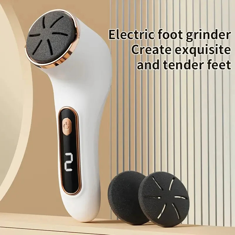 Rechargeable Electric Foot Polisher with Interchangeable Heads Electric Foot Polisher PLUSH