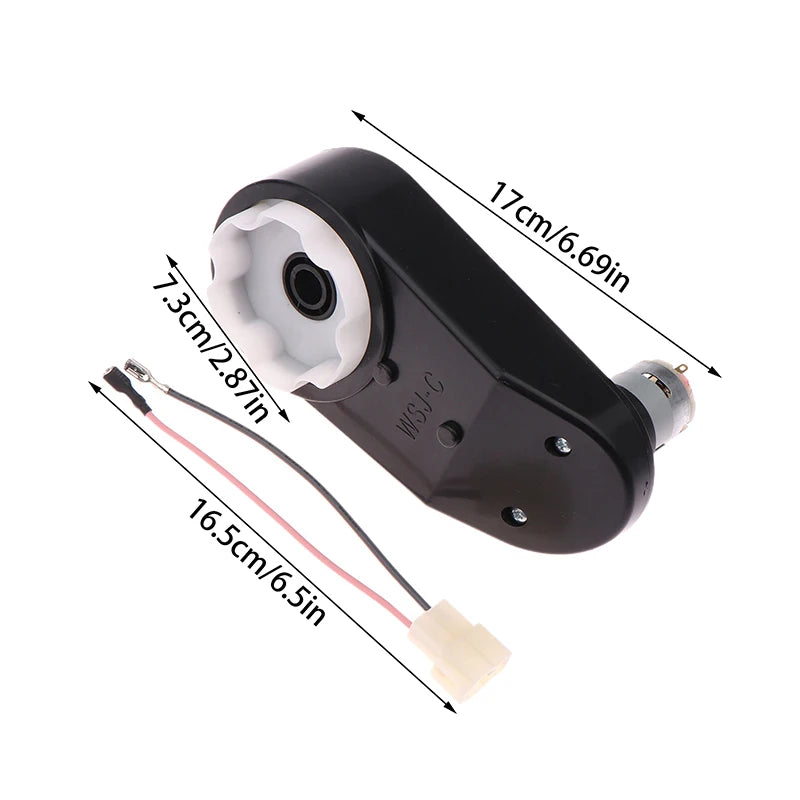 RS390 Electric Motor 6V/12V 15000–20000RPM for Kids Ride-On Cars Ride-On Car Motor PLUSH