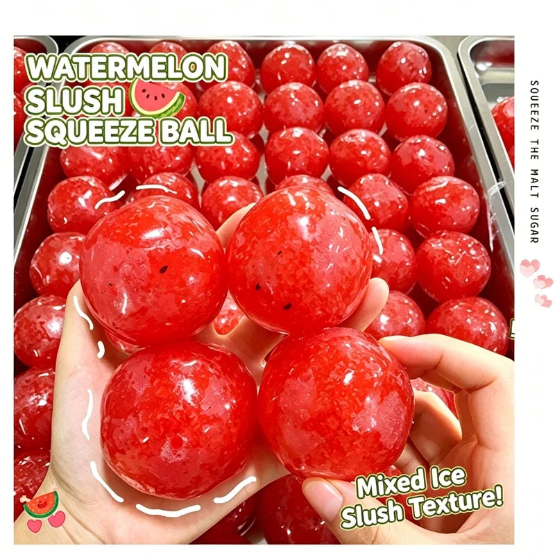 Watermelon Slushy Squishy Toy – Soft Moldable Squeeze Fidget Squishy Fidget Toy PLUSH