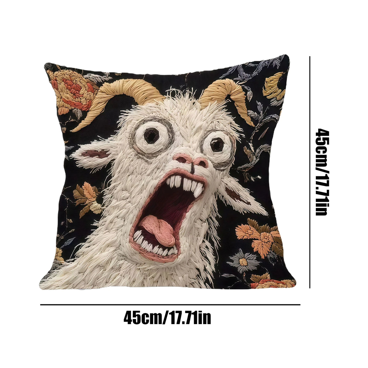 Cute Alpaca Print Pillow Cover 17.7" | Decorative Cushion Case Decorative Pillow Cover PLUSH Pillow Covers 1PC 3