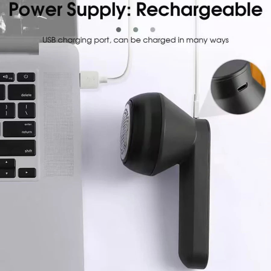 Portable USB Rechargeable Fabric Shaver & Lint Remover Fabric Shaver PLUSH