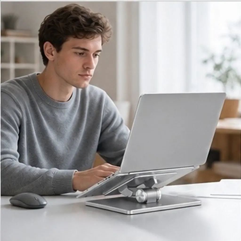 Foxnovo Aluminum Folding Laptop Stand – Adjustable 10–17" Laptop Stand PLUSH Default Title