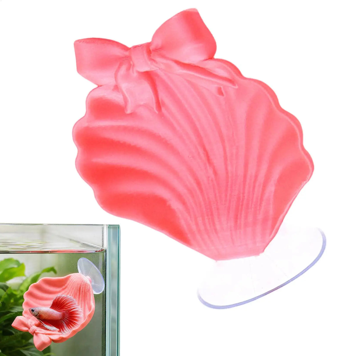 Betta Hammock Shell Bed | Aquarium Resting Spot Fish & Shrimp Aquarium Fish Hammock PLUSH