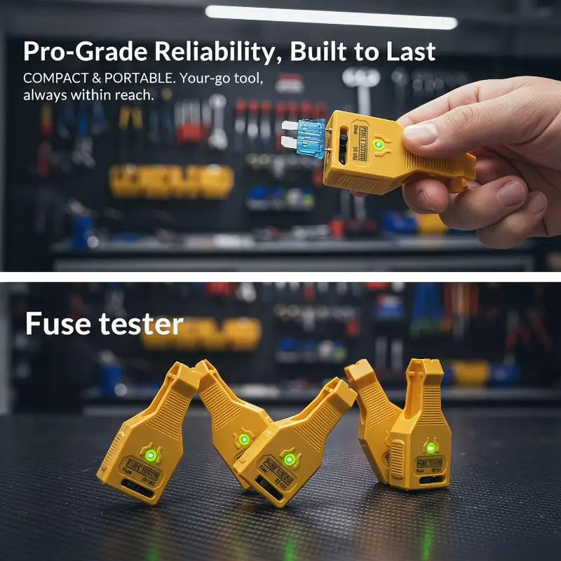 Automotive Fuse Tester & Blade Puller DC 12/24V Car Tool Automotive Fuse Tester PLUSH