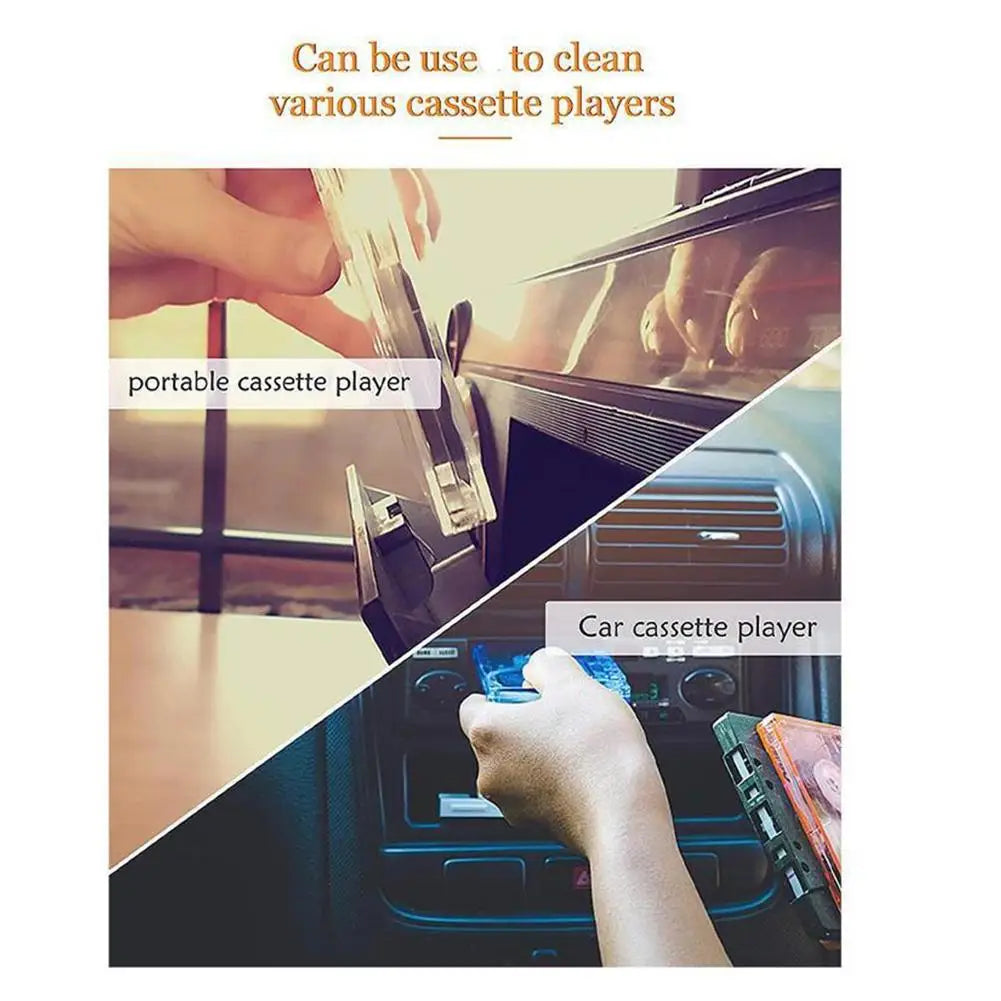 Cassette Tape Head Cleaner & Demagnetizer Kit | Audio Deck Tape Head Cleaner PLUSH