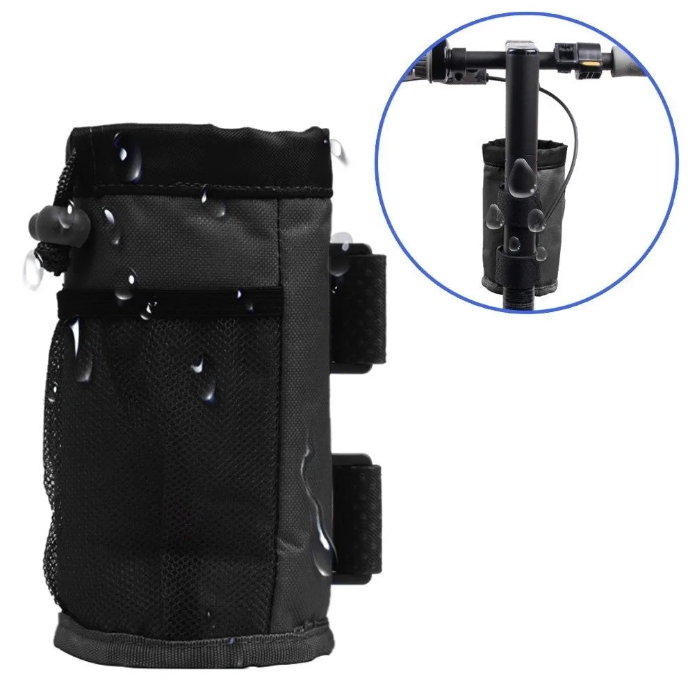 Handlebar Water Bottle Holder Bag – Bike, Scooter & Motorbike Bike Bottle Holder PLUSH