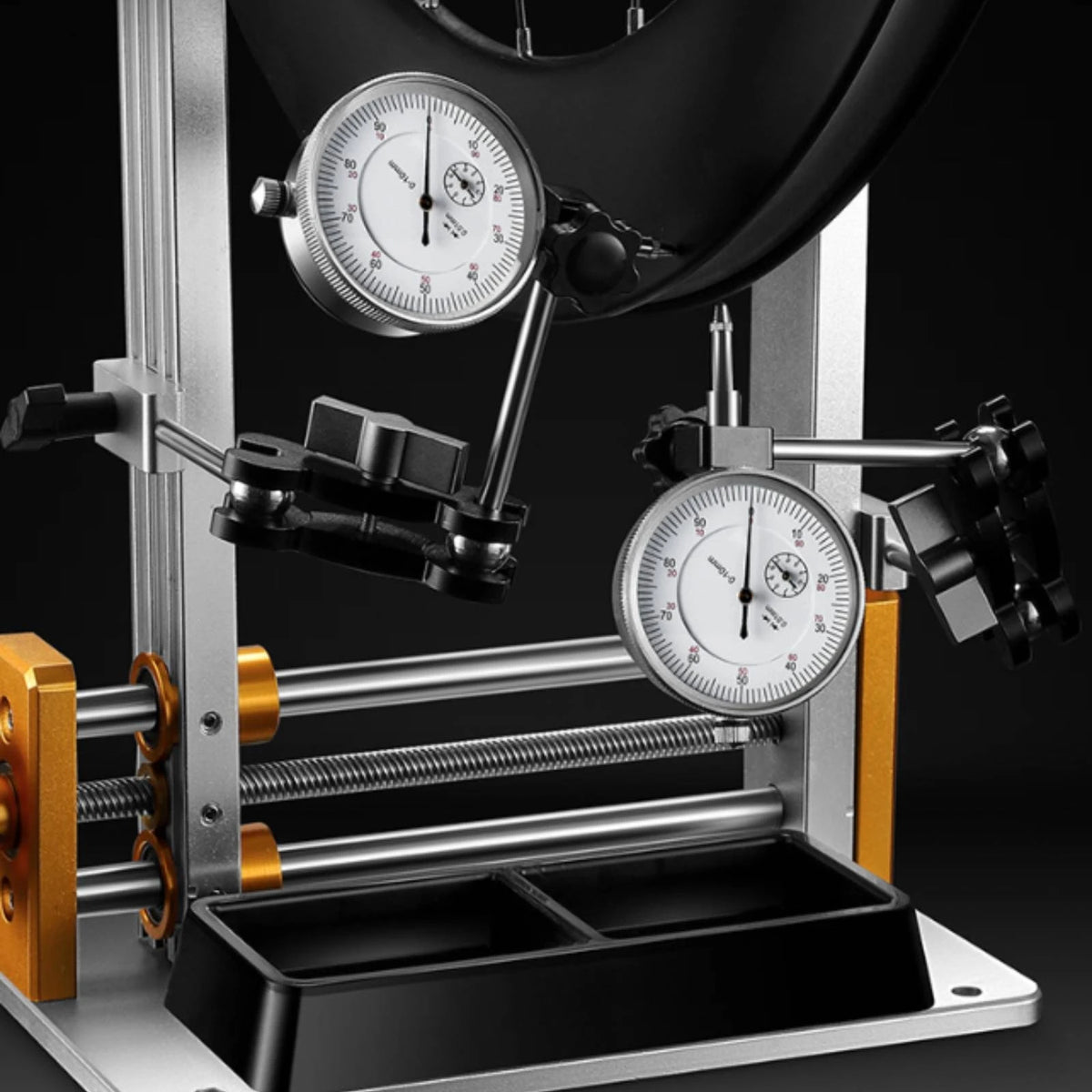 Wheel Truing Stand with Dial Indicator – Bench-Top Bike Tool Wheel Truing Stand PLUSH