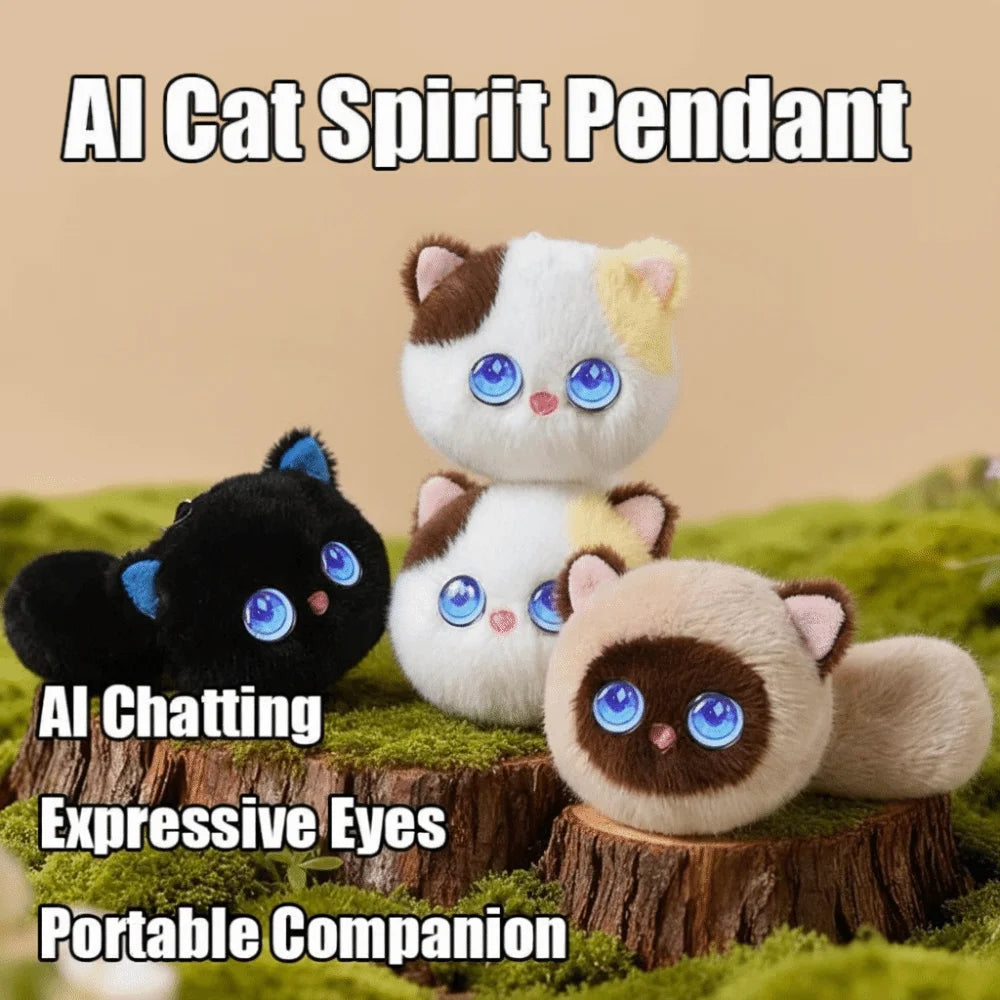AI Interactive Cat Plush Pendant – Smart Voice Companion AI Plush Toy PLUSH
