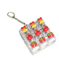 9-Key Christmas Fidget Keyboard Keychain – Tree, Elk & Snowflake Fidget Keychain Toy PLUSH Style B