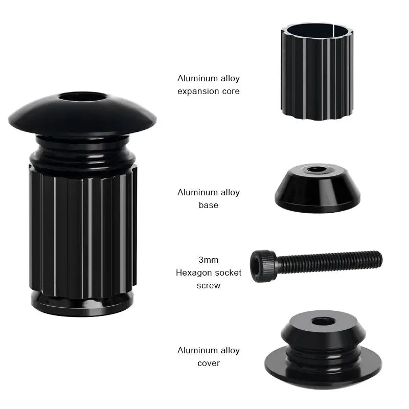 Aluminum Bicycle Handlebar End Plugs – MTB & Road Bike Caps Handlebar End Plugs PLUSH