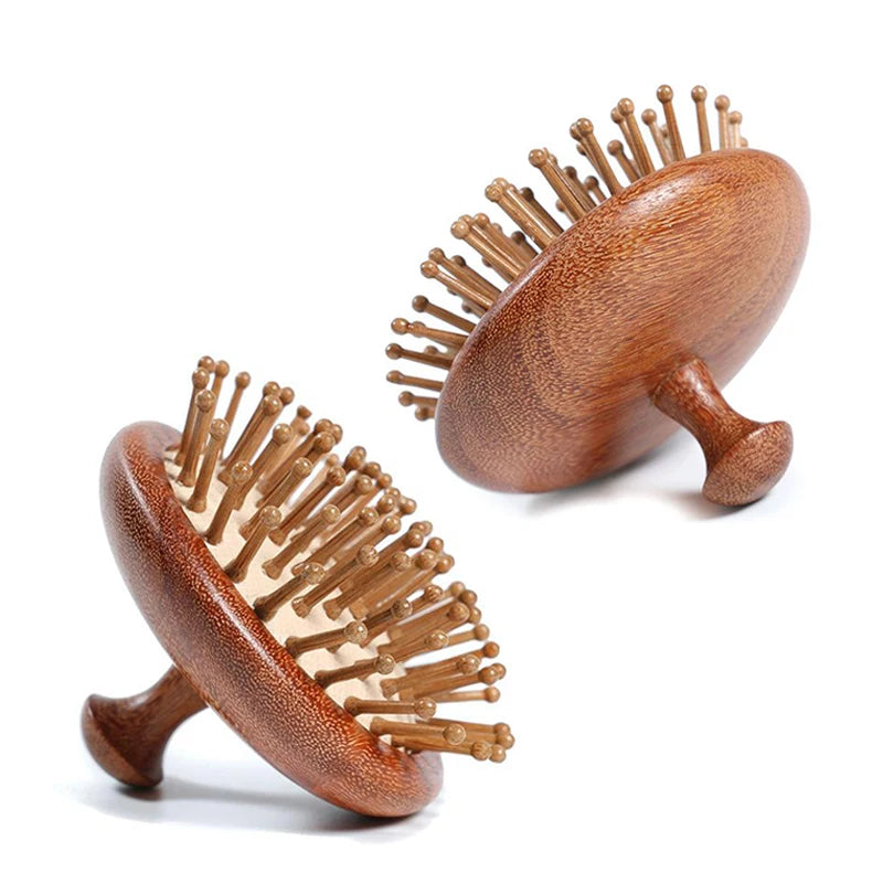 Wooden Scalp Massage Hair Brush – Air Cushion Hairbrush Scalp Massage Brush PLUSH
