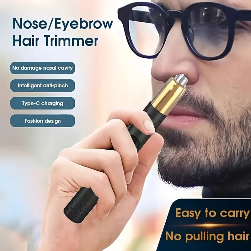 Unisex Electric Nose & Ear Hair Trimmer USB Rechargeable Nose & Ear Trimmer PLUSH