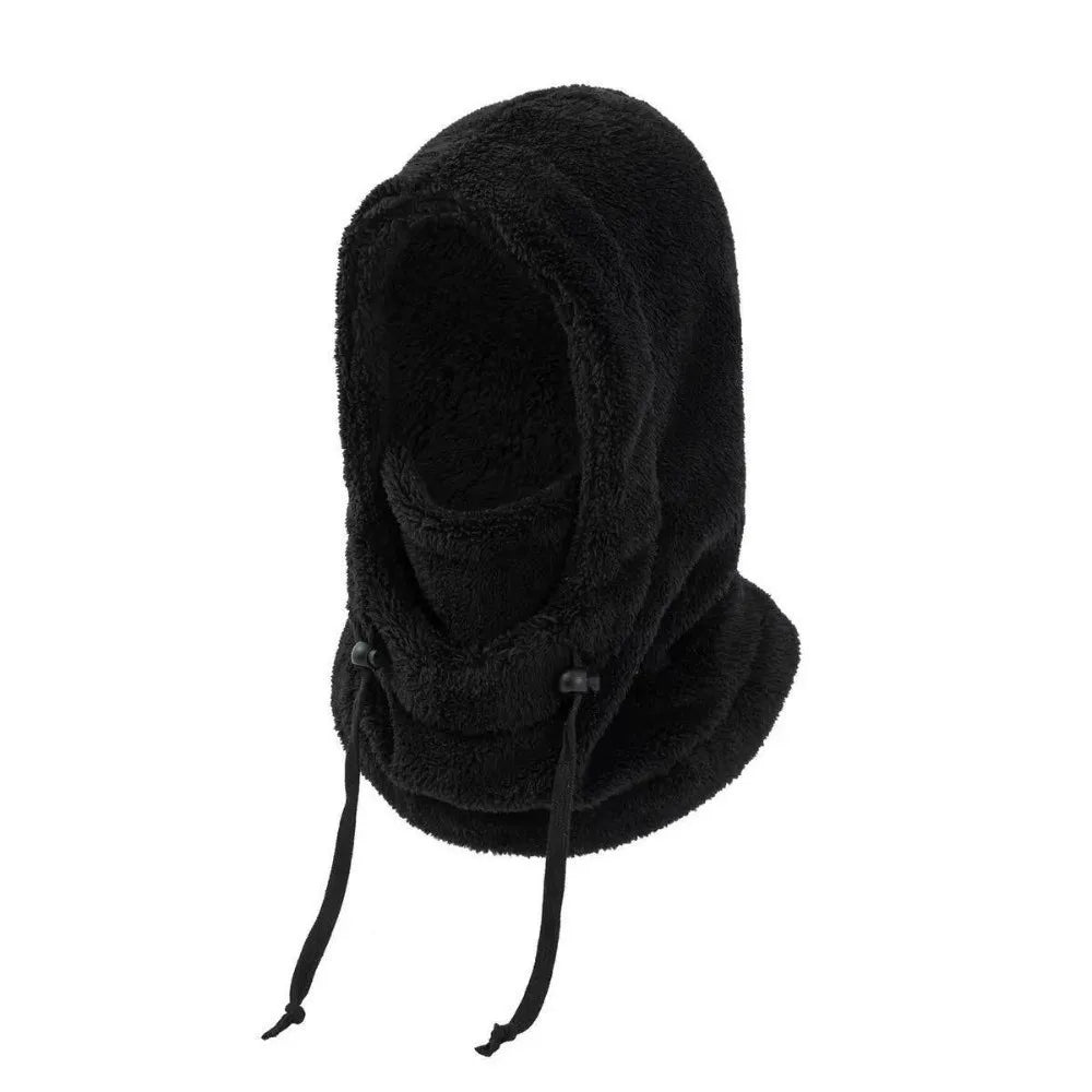 Women's Knit Balaclava Ski Mask – Windproof Winter Hood Cap Balaclava Winter Hat PLUSH Black