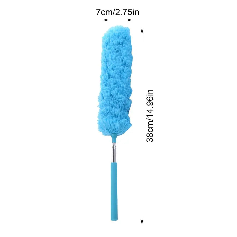 Flexible Telescopic Dusting Brush – Retractable Duster Telescopic Duster PLUSH Sky Blue