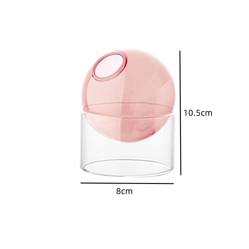 Nordic Colored Glass Vase | Minimalist Hydroponic Planter Decorative Glass Vase PLUSH