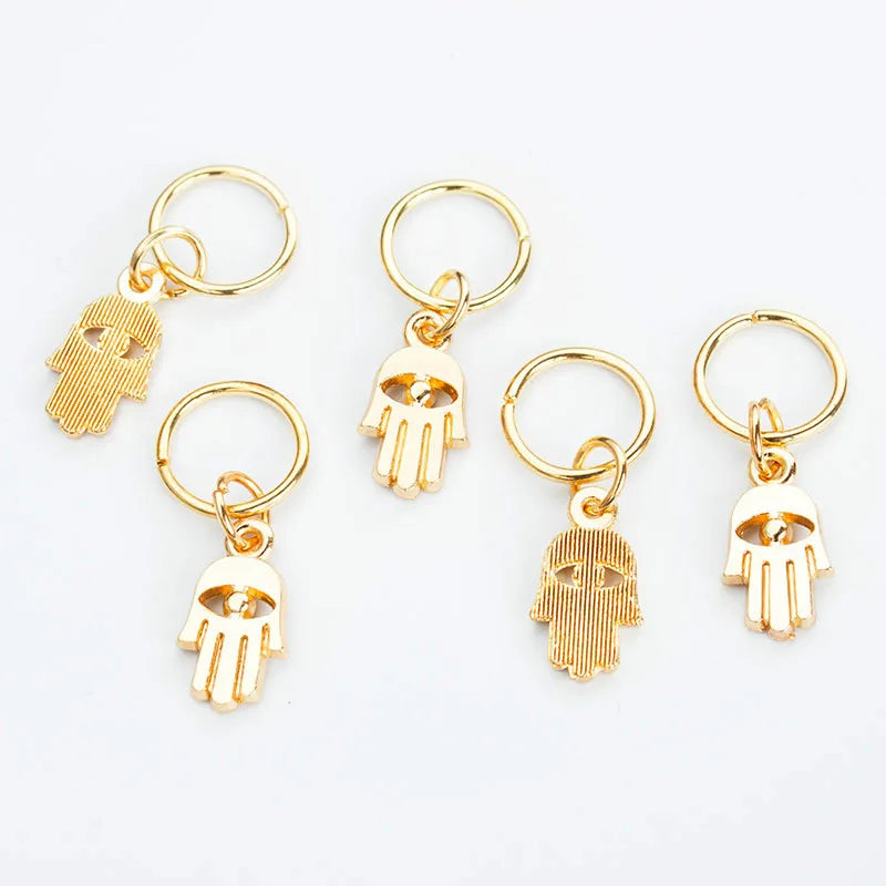 Alloy Shell Dreadlock Beads Hair Cuffs Rings & Clips – 5-10pcs