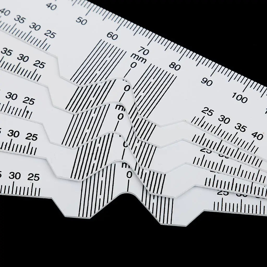 Plastic PD Ruler 5-Pack | Pupil Distance Measurement Tool Optical Measurement Tool PLUSH