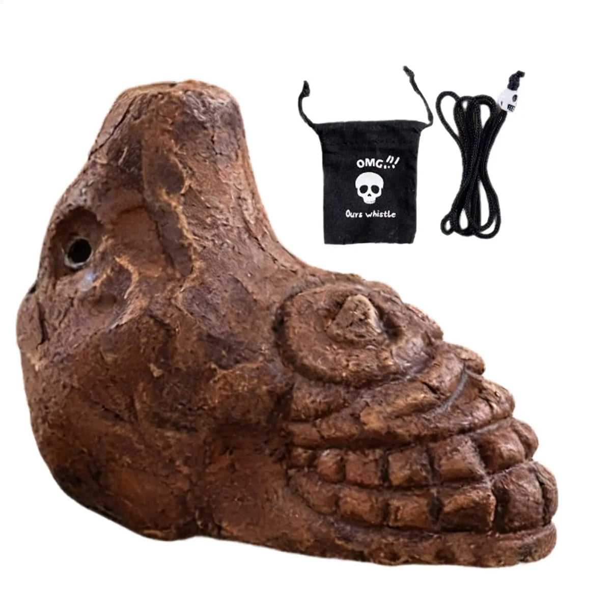 Aztec Death Whistle – 125dB Skull Pottery Scream Whistle Novelty Skull Whistle PLUSH