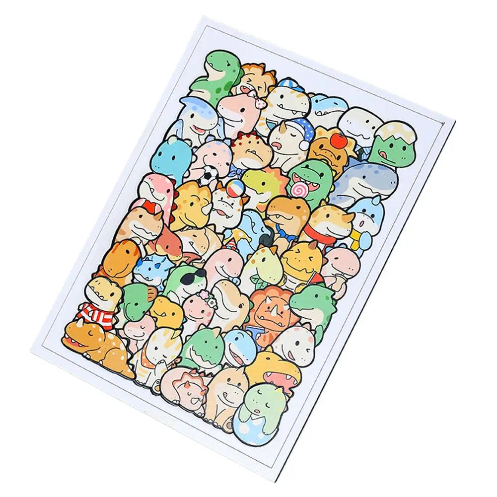 Wooden Cat Animal Puzzle – 50-Piece Irregular Laser-Cut Wood Wooden Jigsaw Puzzle PLUSH A