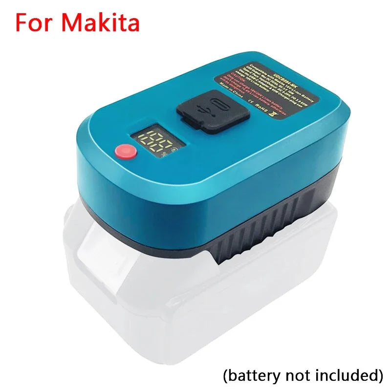 ZWINCKY USB-C Fast Charging Adapter for Makita Bosch 18V Battery Battery Charging Adapter PLUSH for Makita China Mainland