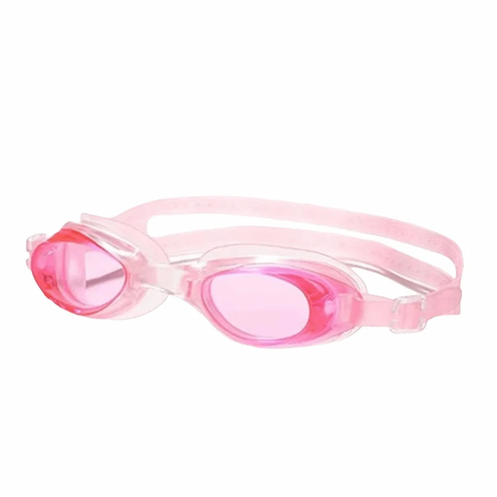 Silicone Swimming Goggles Wide View Anti-UV + Storage Box Swim Goggles PLUSH Pink