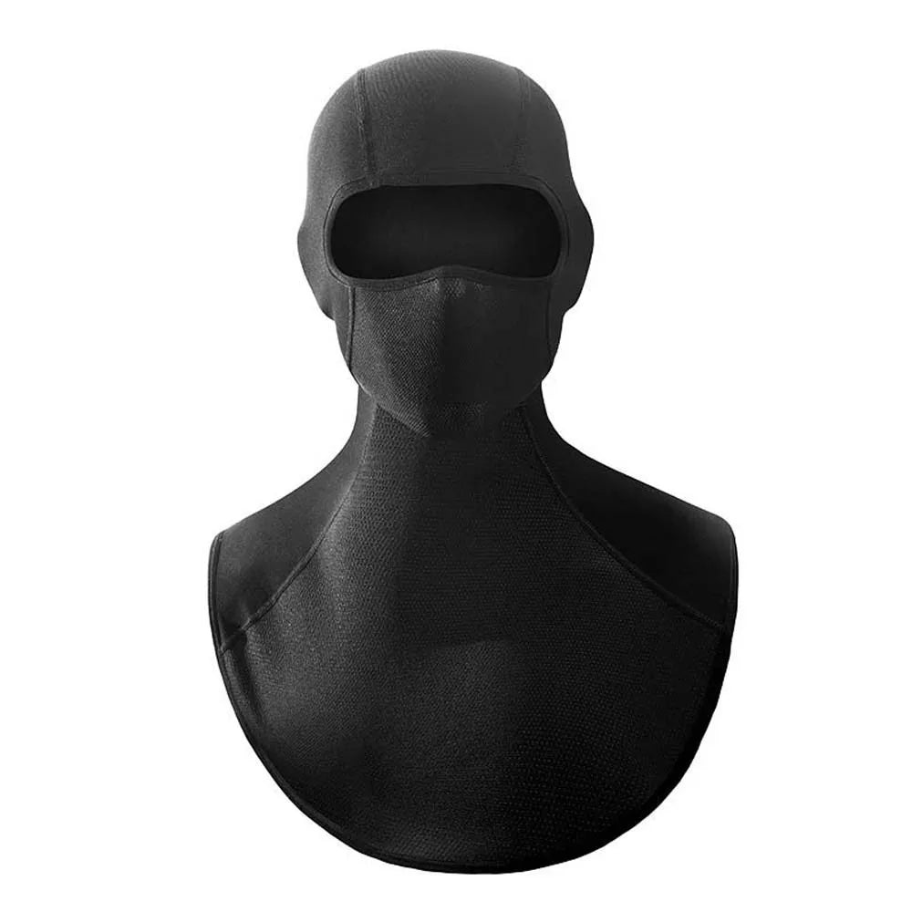 Winter Balaclava Mask Hat – Warm Knit Helmet Liner & Shawl Balaclava Mask Hat PLUSH Black