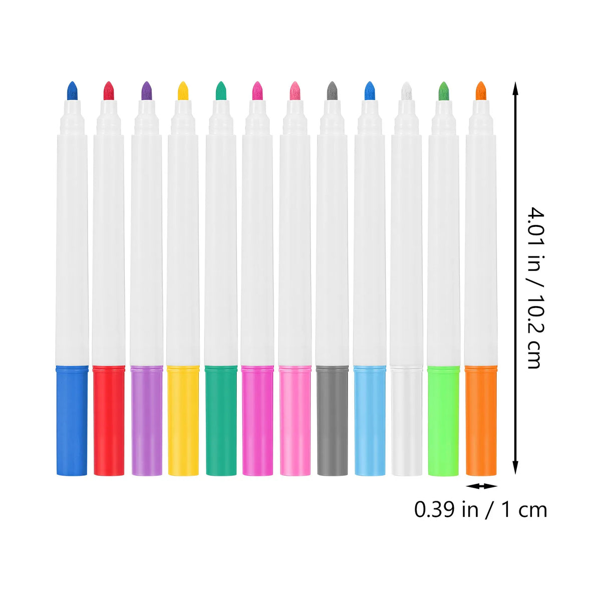 24pcs Fluorescent Dry Erase Markers – Whiteboard & Glass Pens Dry Erase Markers PLUSH