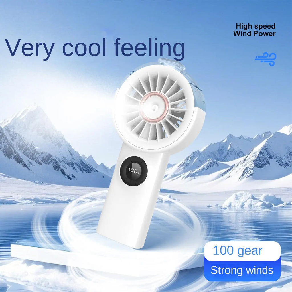 Portable Water Mist Fan – USB Rechargeable Mini Handheld Fan Handheld Mist Fan PLUSH