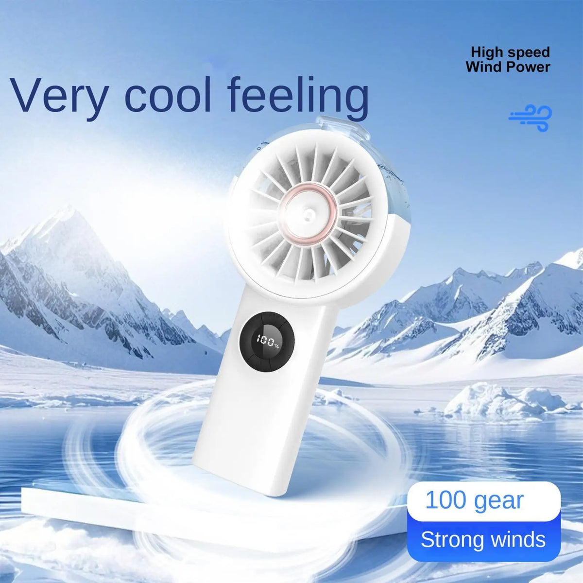 Portable Water Mist Fan – USB Rechargeable Handheld Fan Handheld Misting Fan PLUSH