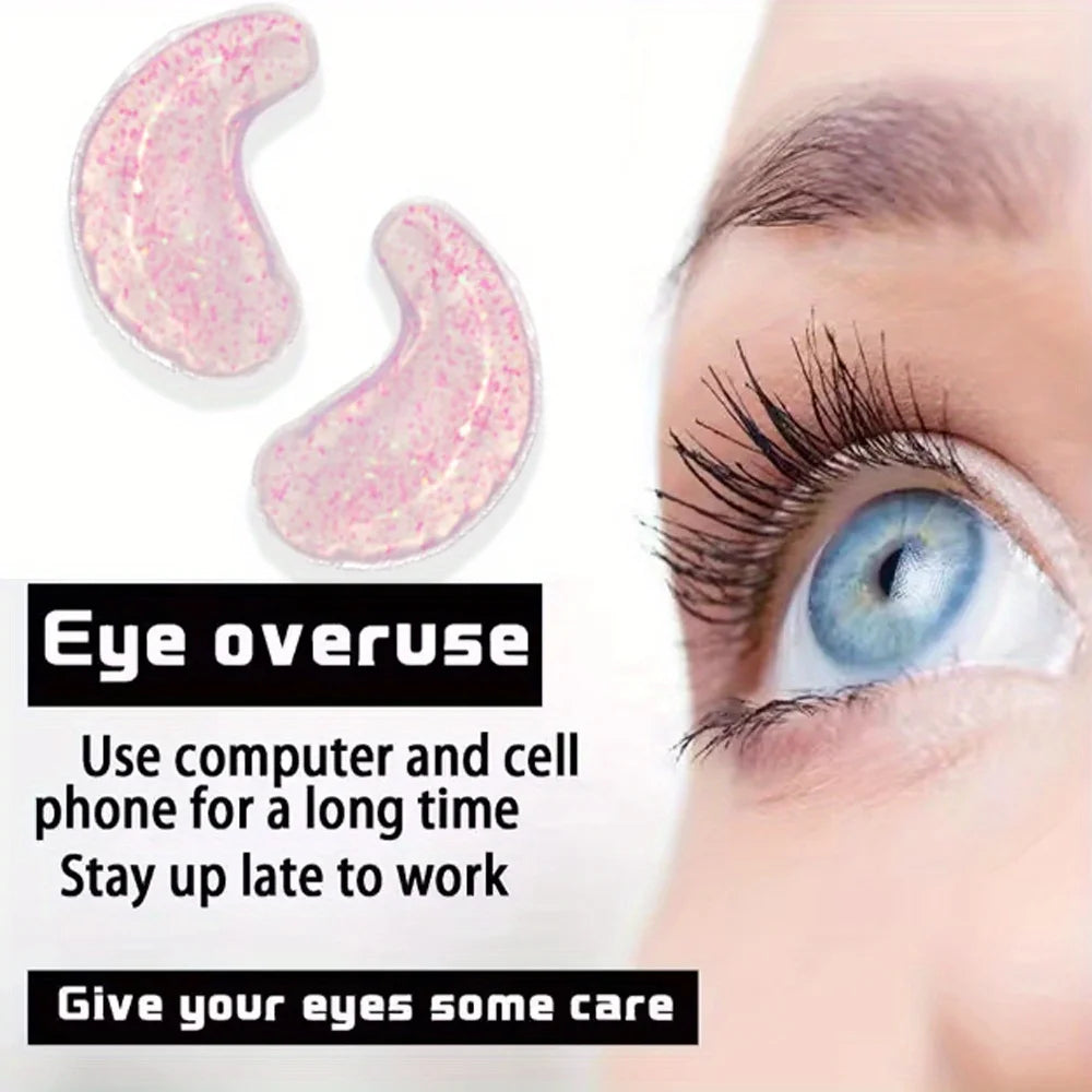 Reusable Hot & Cold Gel Eye Mask – Cooling Ice Eye Patches Gel Eye Mask PLUSH