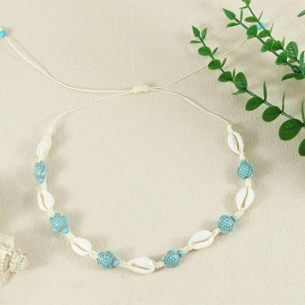 Bohemian Sea Series Starfish & Turtle Beaded Bracelet Beaded Strand Bracelet PLUSH style J