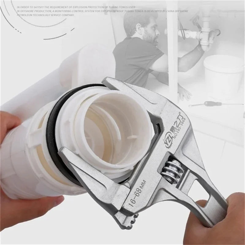 Mini Adjustable Aluminum Wrench – Multifunctional Bathroom Spanner Adjustable Wrench PLUSH